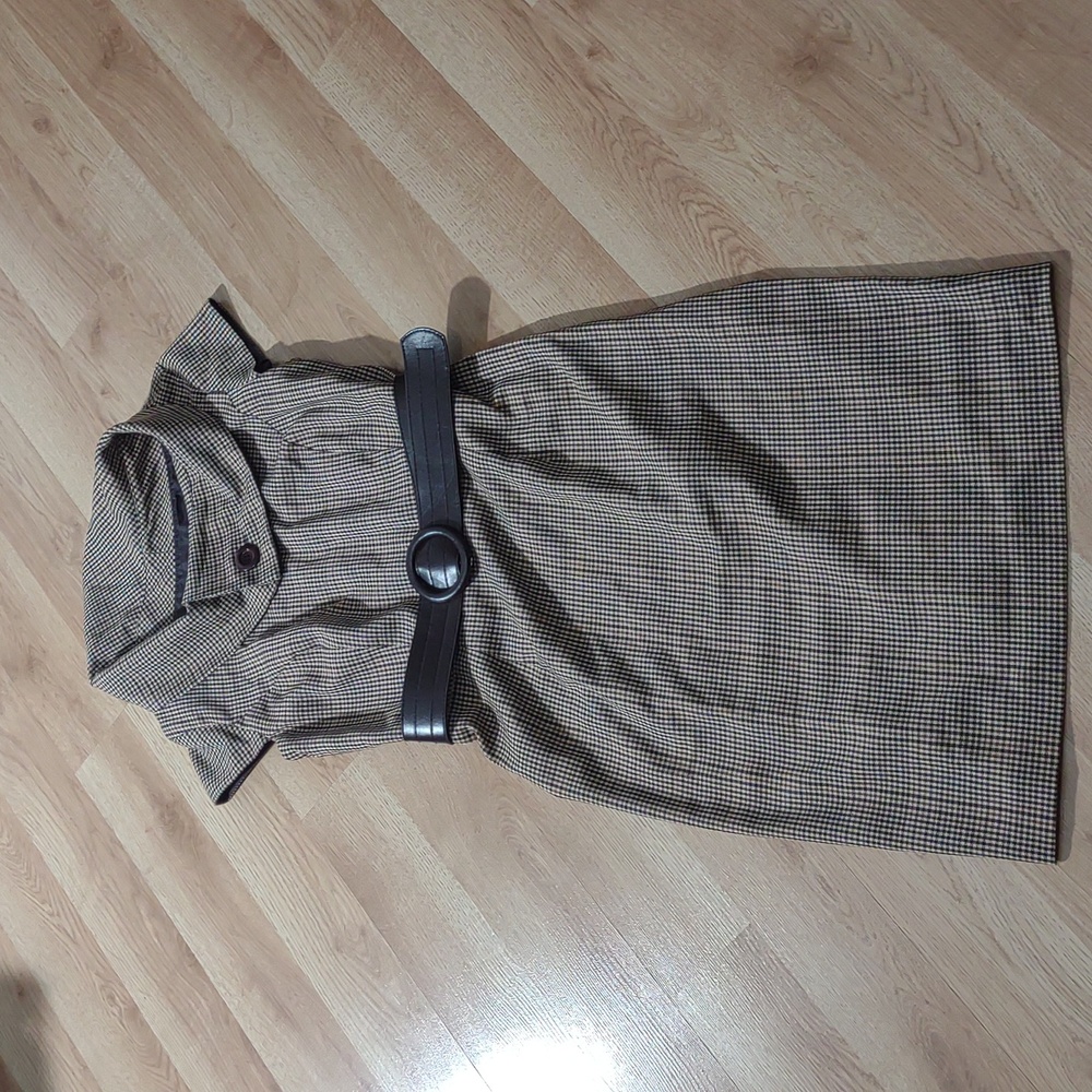 Vintage Inspired 50s 60s Style Dressbarn Plaid Career Dress Size 8